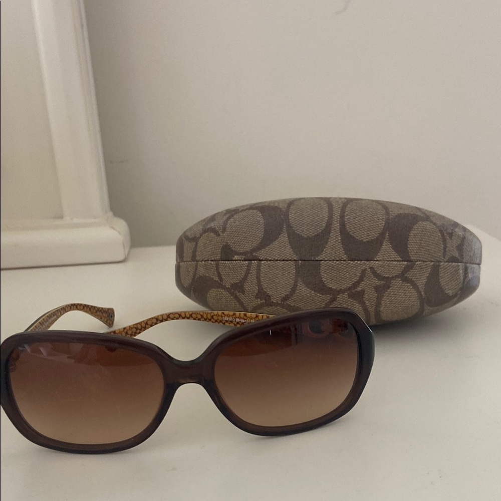 Coach Brown Sunglasses with Case